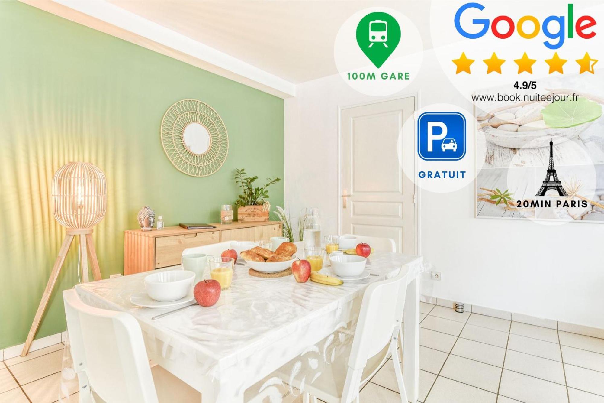Appart'Hotel Versailles Saint Cyr L'Ecole - Gare Sncf A 100M Et Parking Prive Exterior photo